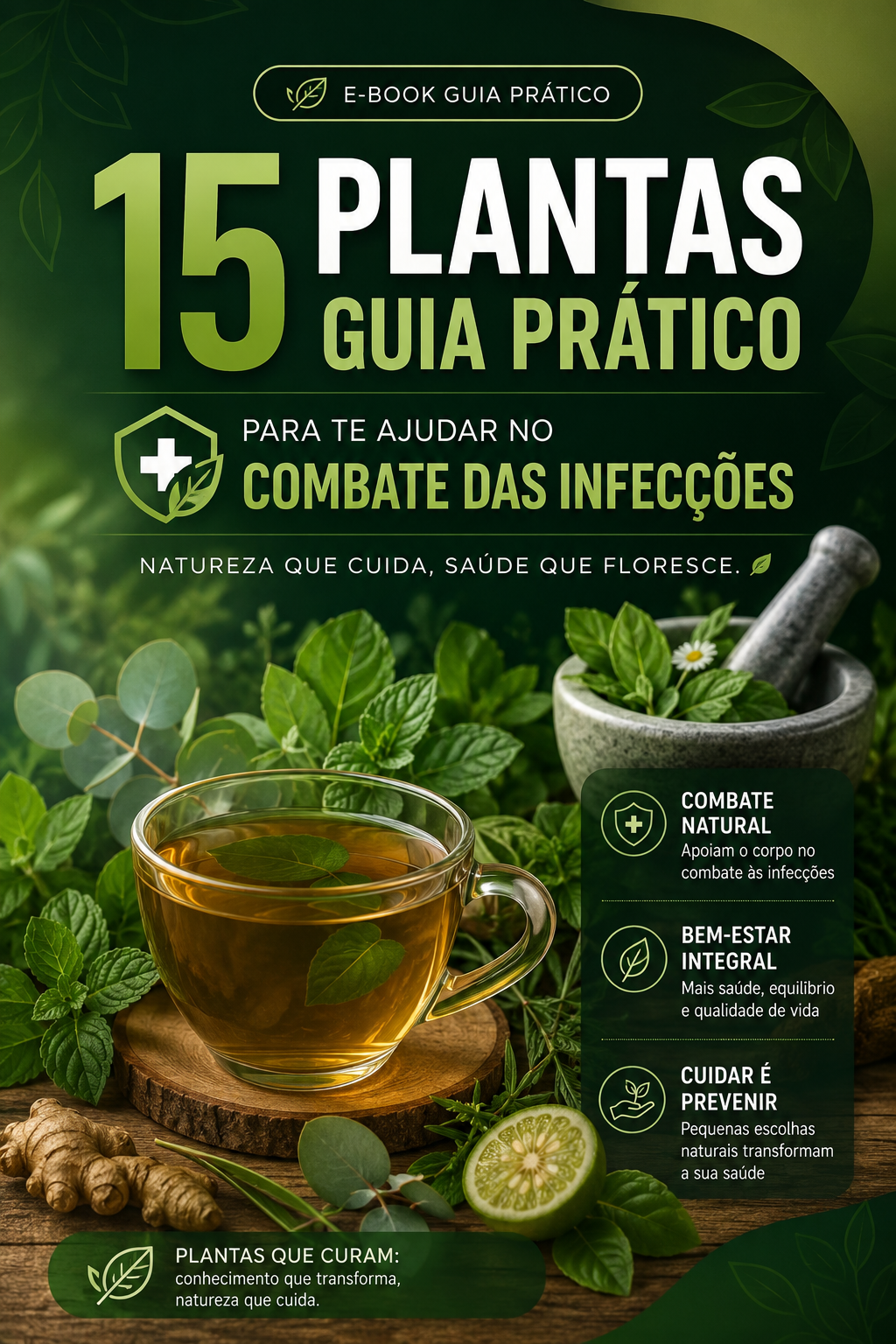 Capa do E-book 15 Plantas Guia Prático